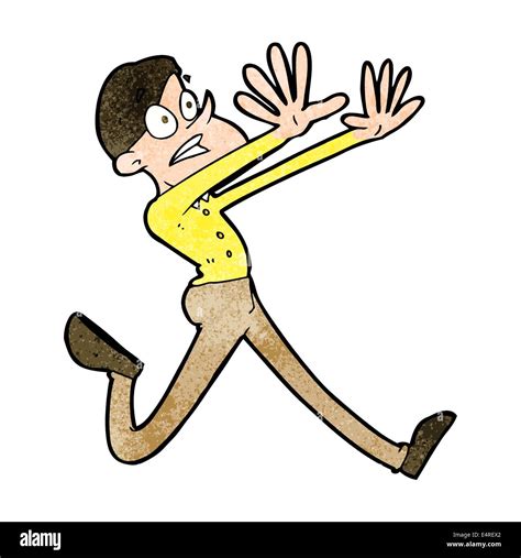 cartoon man running away Stock Vector Image & Art - Alamy