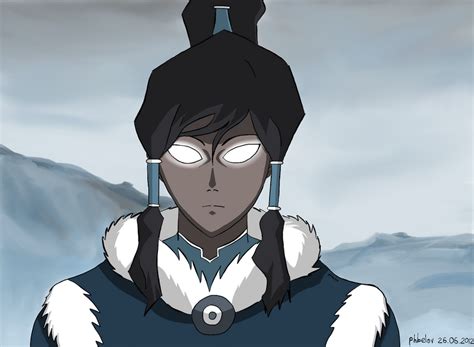 Korra - Avatar State // w/ background by phbelov on DeviantArt