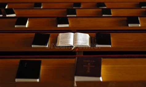 Open bible in the church stock photo. Image of parishioners - 1898154