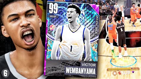 7'5 VICTOR WEMBANYAMA SCORES 50 on MyTEAM! NBA 2k23 Invincible Gameplay