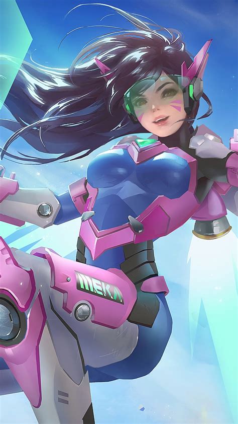 1080x1920 Resolution D.Va Overwatch Game Iphone 7, 6s, 6 Plus and Pixel XL ,One Plus 3, 3t, 5 ...