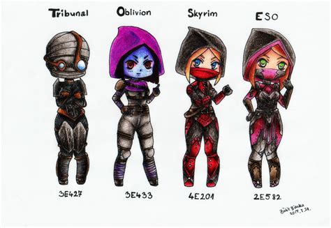 Dark Brotherhood Armor Comparison by epresvanilia on DeviantArt