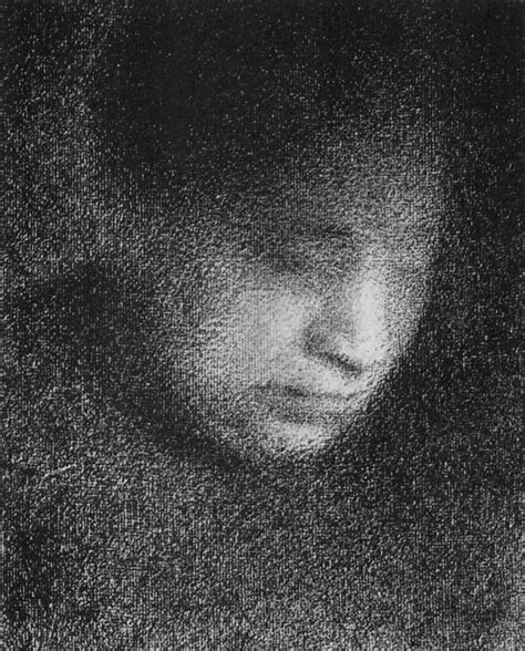 “Georges Seurat, portrait de Ernestine Faivre, 1883 | Seurat, Georges seurat, Pointillism