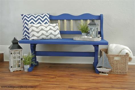 Coastal Inspired Bench Makeover When Your Home Is Totally Landlocked ...