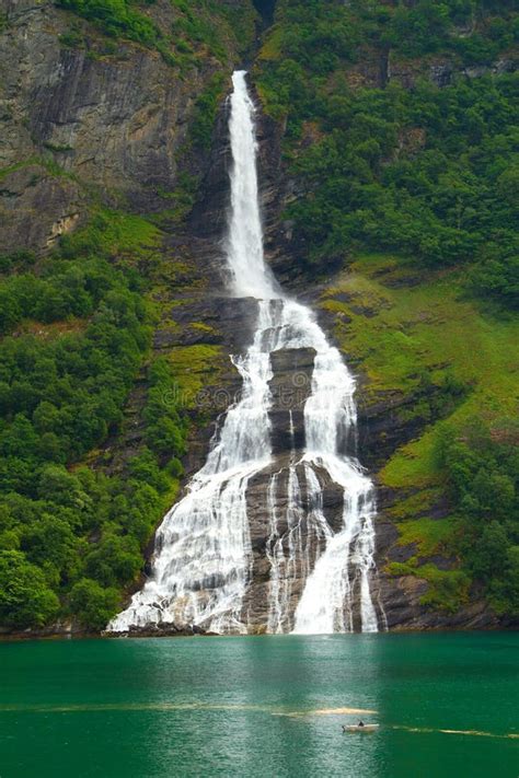 Seven Sisters Falls stock image. Image of fjords, geiranger - 41755809