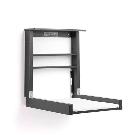 Wall-mounted changing table ROBUST, black | AJ Products