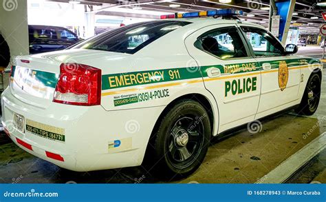 MIAMI, USA - NOVEMBER, 2019: Police Car of Miami Dade Police Department ...