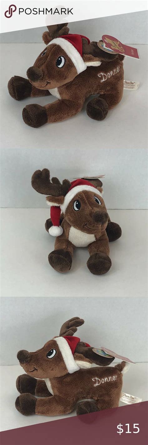 Santa's Reindeer Donner Christmas 8" Plush | Santa and reindeer, Reindeer, Plush stuffed animals