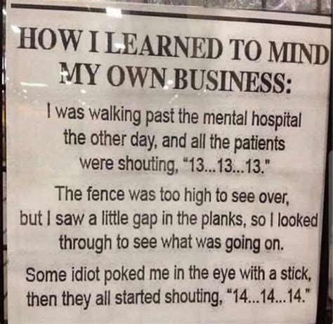 How i learned to mind my own business : r/howtonotgiveafuck