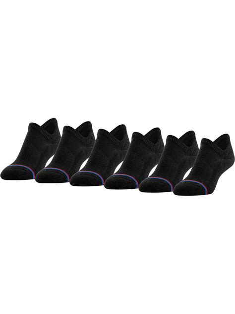 MediPeds Women's Half Cushion No Show Socks, 6 Pairs - Walmart.com