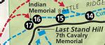 Little Bighorn Maps | NPMaps.com - just free maps, period.