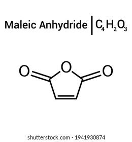 Chemical Structure Maleic Anhydride C4h2o3 Stock Vector (Royalty Free ...