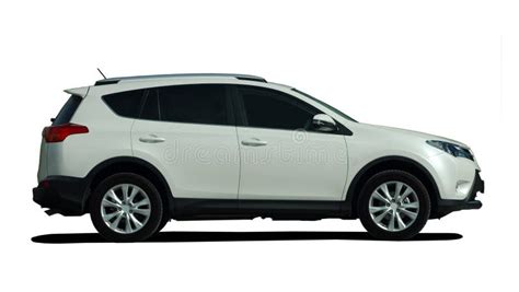 White SUV side view stock photo. Image of shape, design - 35617934