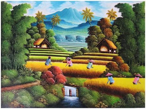 Gambar Pemandangan Sawah Kartun - 50+ Koleksi Gambar