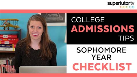 Sophomore Year College Checklist! | SupertutorTV