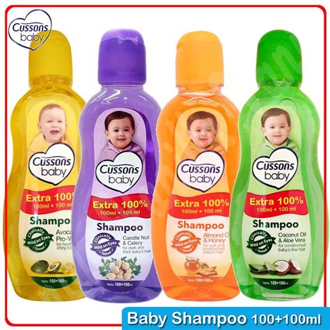 Cussons Baby Shampoo All Variant 200ml (100ml+100ml) Avocado, Almond ...