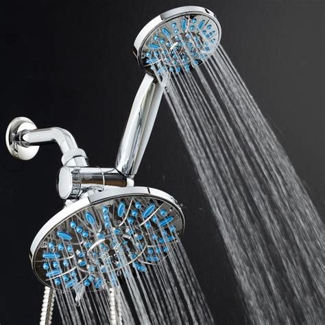 AquaDance Chrome 30-Spray Rain Dual Shower Head 2.5-GPM (9.5-LPM) in the Shower Heads department ...