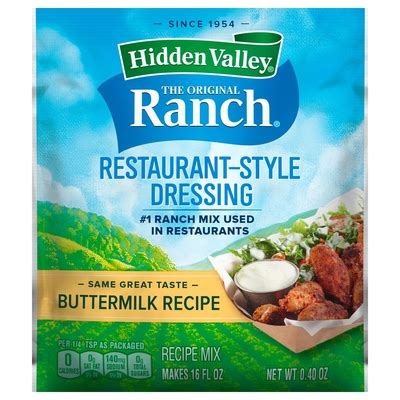 Hidden Valley - Hidden Valley, The Original Ranch - Dressing Recipe Mix ...