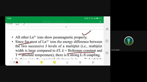 Spectral and magnetic properties of lanthanides - YouTube