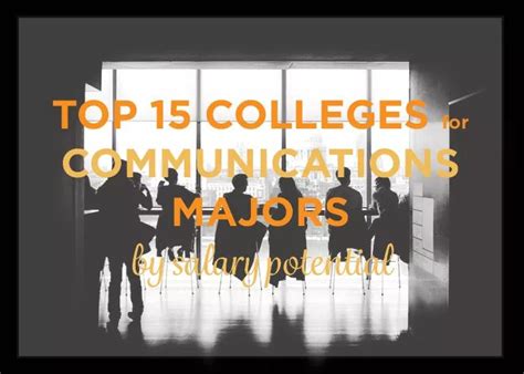 Top 15 Universities for Communications Major by Salary Potential | AdmitSee | Communications ...