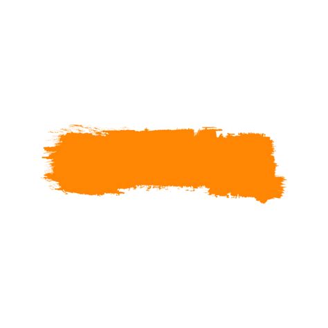 orange acrylic paint stroke stamp grunge brush 15098842 PNG