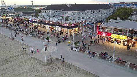 The Ocean City Boardwalk on a summers evening - YouTube