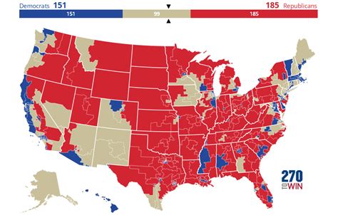 Competitive 2022 House Districts - 270toWin