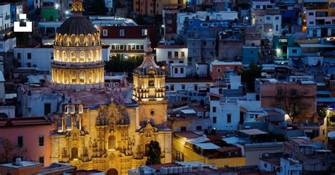 A view of a city at night from a hill photo – Free Guanajuato Image on ...