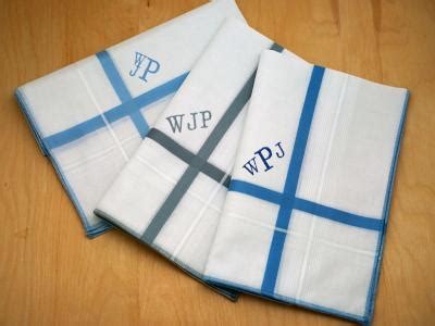 Monogrammed Handkerchief | Custom Handkerchief | Personalized Hankie