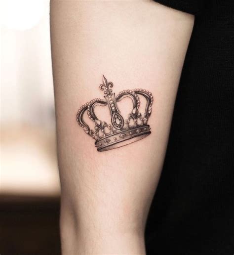 Crown Tattoos With Initials