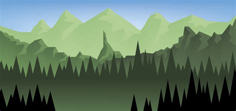 Forest Ppt Background Cartoon