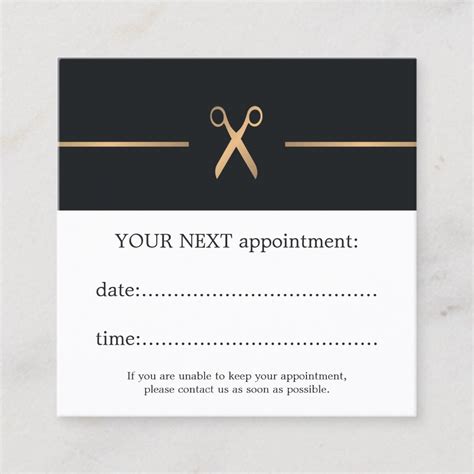 Simple Elegant Hair Stylist Appointment Card | Zazzle.com | Elegant ...