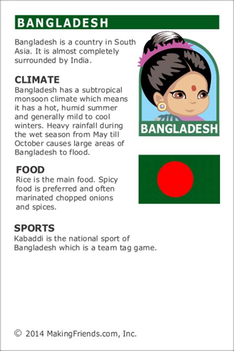 Facts about Bangladesh - MakingFriends