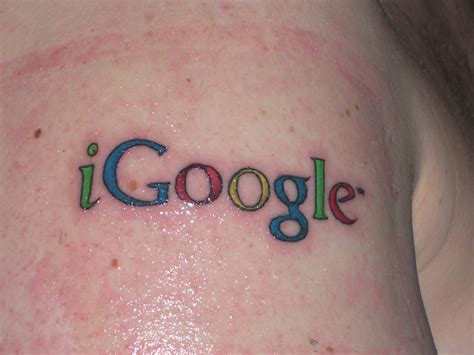 Google Tattoo – Geeky Tattoos