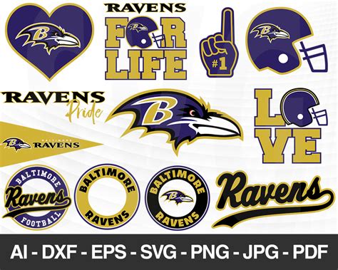 Baltimore Ravens SVG, Baltimore Ravens files, ravens logo, f - Inspire ...