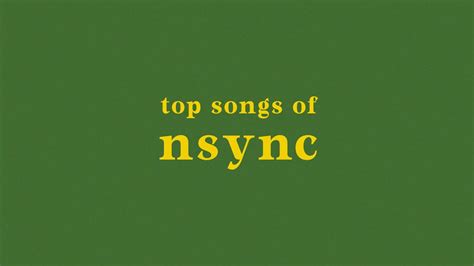 top 15 nsync songs - YouTube