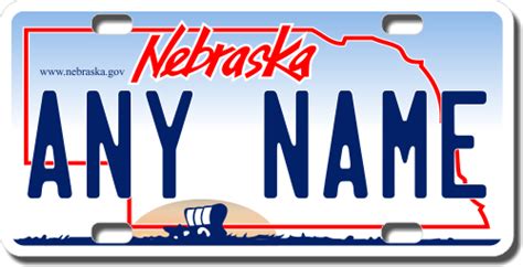 Personalized Nebraska License Plate for Bicycles, Kid's Bikes, Carts ...