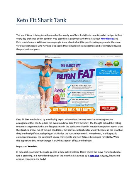 https://www.sharktankdietreviews.com/keto-fit-shark-tank/ by Keto Fit Shark Tank - Issuu