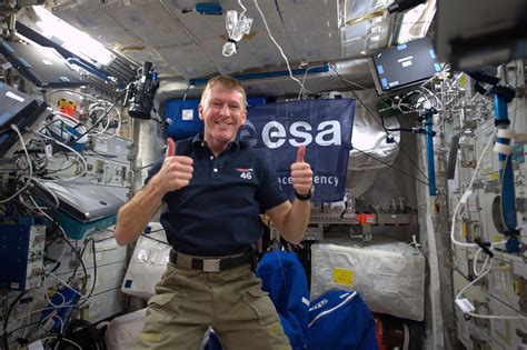 Tim Peake enjoying life on the ISS - Destination Space