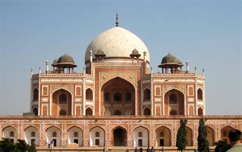 Humayun's Tomb in Delhi, India. The tomb was declared a UNESCO World Heritage site in 1993 ...