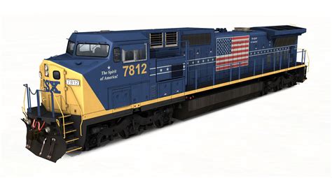 GE C40-8W – CSX (7812 Spirit of America) | JointedRail.com