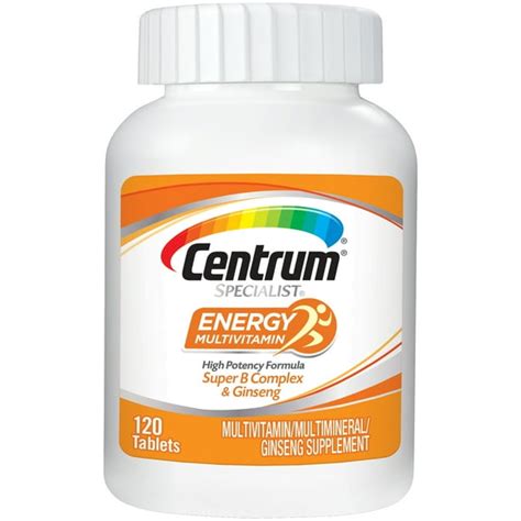 Centrum Specialist Energy Vitamin, Multivitamin/Multimineral Supplement with Super B Complex ...