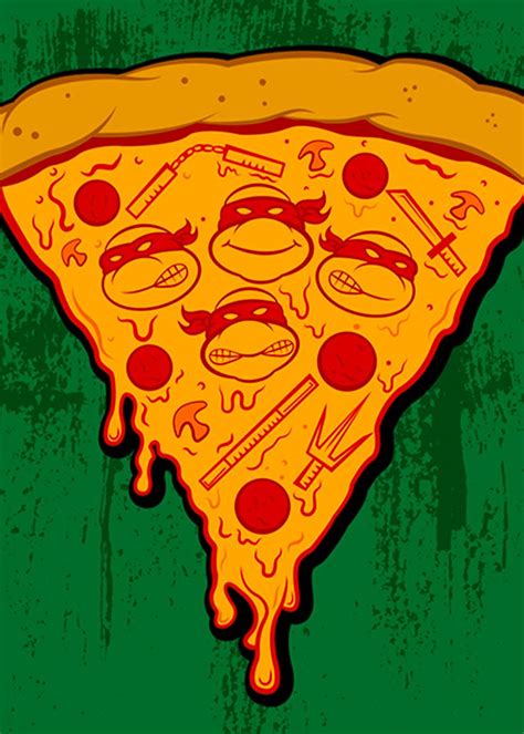 Teenage Mutant Ninja Turtles Pizza Slice Artwork | Teenage mutant ninja turtles artwork, Teenage ...