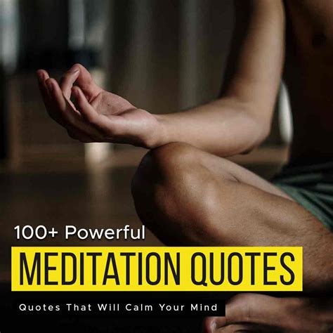 100+ Powerful Meditation Quotes That Will Calm Your Mind | Quotesmasala