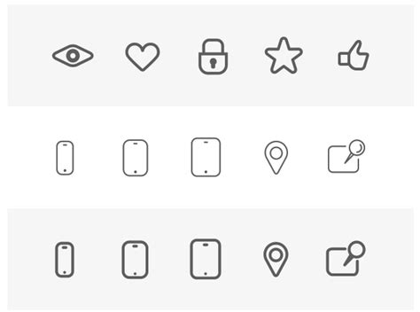 230 Wireframe Icons - GraphicLoads