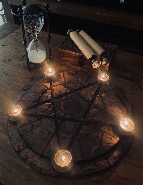 Pagan Pentagram Ritual Summoning Altar - Etsy