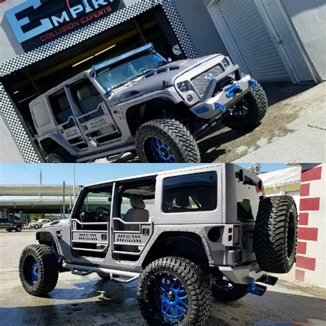 Silver Custom Jeep Wrangler — Empire Collision Experts