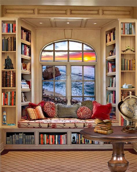 Image result for Baywindow | Decoración biblioteca en casa, Diseño de ...