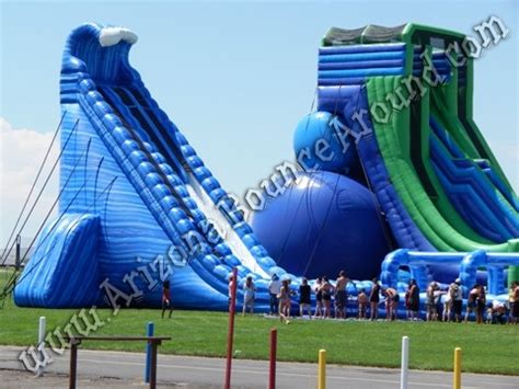 Dual Lane 42' Tall Water Slide Rental - Big Inflatable Water Slide ...