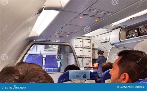 The Interior of an Aeroplane Editorial Stock Photo - Image of boarding ...